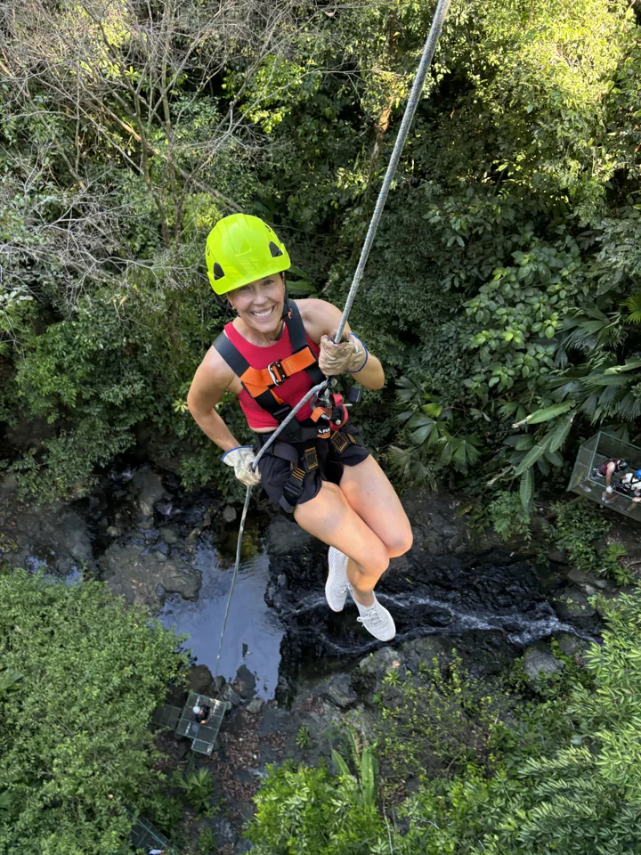 Family ziplining outing in Costa Rica